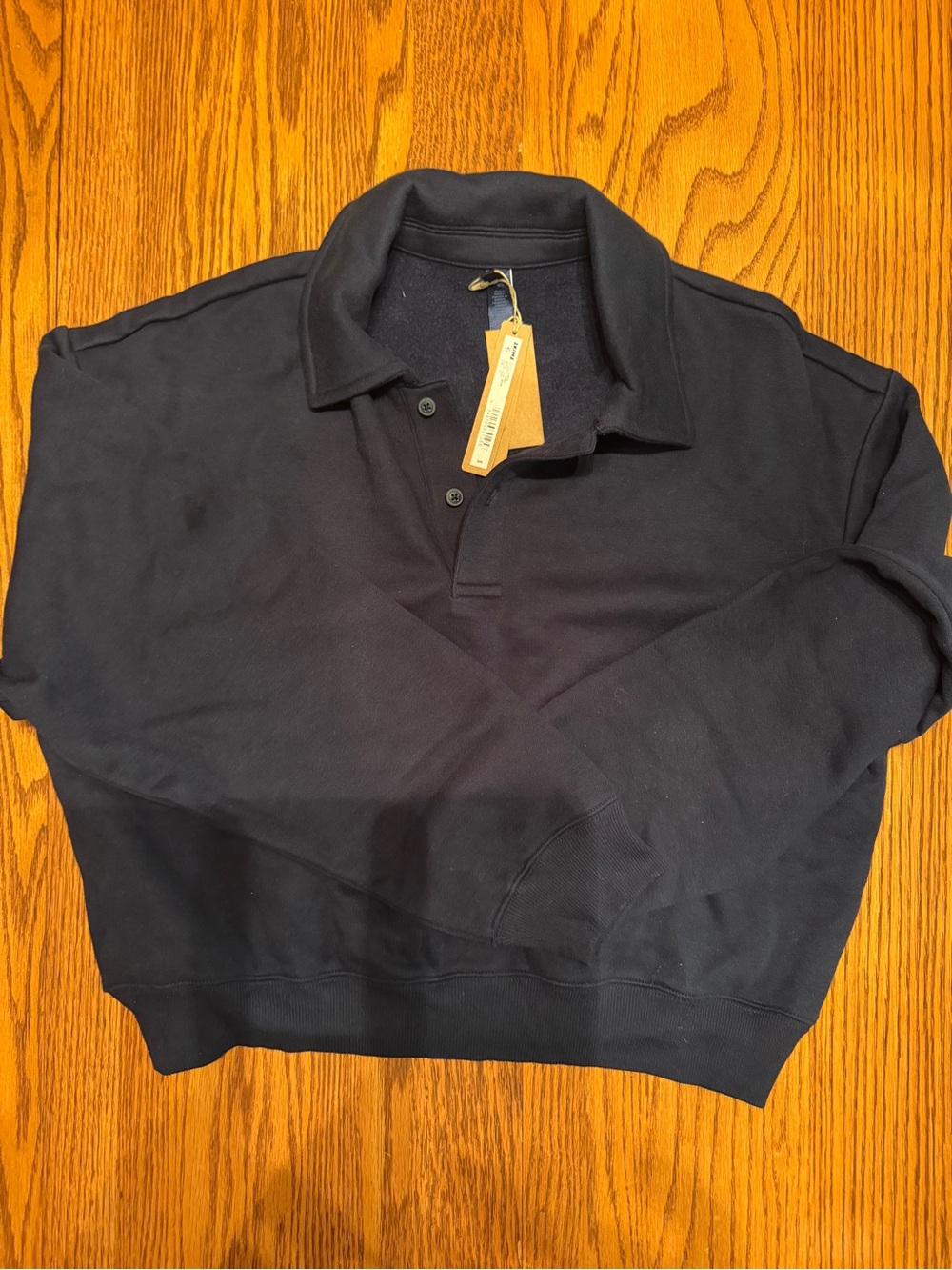 SKIMS Cotton Fleece Polo Sweatshirt